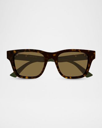 Gucci Men & apos;s GG2089S-004 Acetate Rectangle Sunglasses