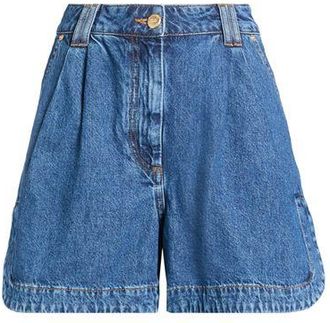 Farm Rio PLEATED DENIM SHORTS