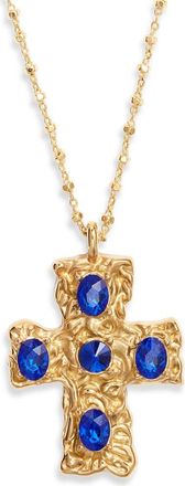 Vidakush Primary Belvedere Necklace in Gold/Blue at Nordstrom, Size 14