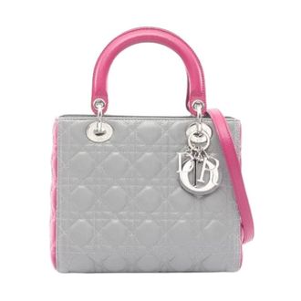 Dior Pre-owned Lady Dior Leren Handtas - Dames - Pre-owned - Veelkleurig - Maat: ONE Size Leer