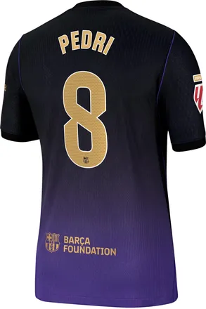 Nike Pedri Barcelona 2026/27 Match Away Kobe Nike Mens Aero-FIT Soccer Jersey in Purple | NN204432673-FCB