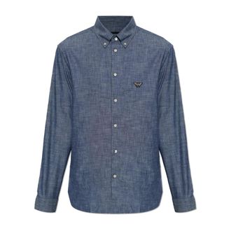 Emporio Armani Hombre, Camisas, Azul, Talla: L