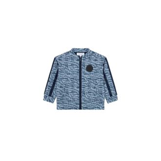 Roberto Cavalli Monogram RC Print Zip-Up Sweatshirt - male - Roberto Cavalli - Kids Sweatshirts - Blue - 4 Y - Kids
