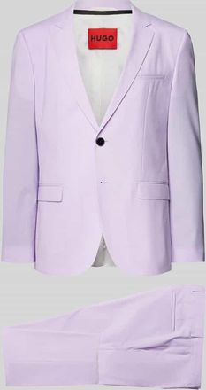 HUGO BOSS Anzug mit Reverskragen Modell Arti/Hesten in Lila, Größe 48