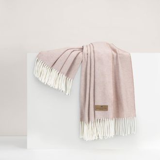 Lands Downunder Italian Herringbone Throw in Rose Quartz at Nordstrom