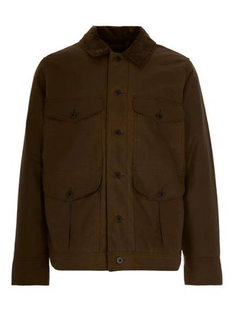 Filson Giacca con colletto a coste - Marrone