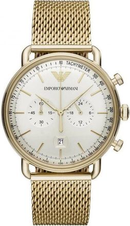 Emporio Armani Ar 11315 Horloge - Heren - Horloges - Geel - ONE Size - Accessoires