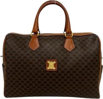 Celine Pre-owned Borsa Boston in Pelle e PVC - - Pre-owned - Donna - Marrone - ONE SIZE