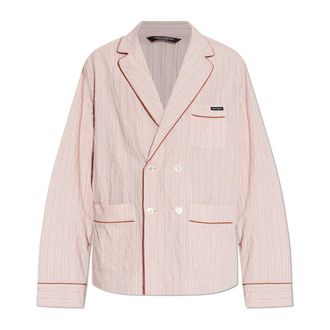 Dolce & Gabbana Pyjamas, male, Pink, Size: M Crumpled-Effect Shirt