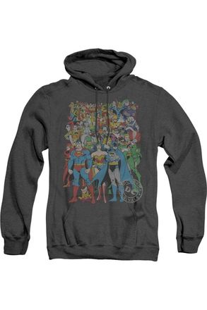 Gildan DC Comics Original Universe Adult Heather Hoodie / Hooded Sweatshirt