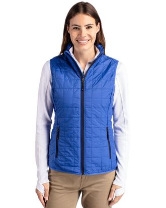 Cutter & Buck Rainier PrimaLoft Womens Eco Insulated Full Zip Puffer Vest
