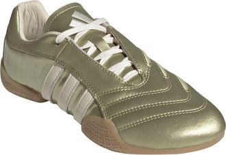 adidas Taekwondo Mei Elite Sneaker in Gold Met./Cream White/Gum 3 at Nordstrom, Size 10.5