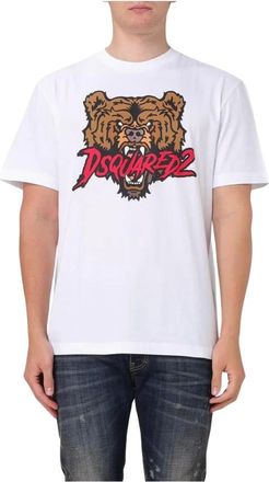 Dsquared2 T-Shirts, male, White, Size: XL T-Shirt