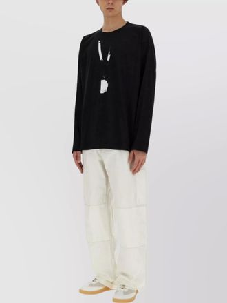 Maison Margiela cotton regular-fit wide-leg trousers