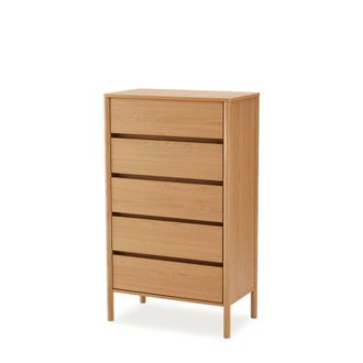 Koketto Home Sinfonier de madera con 5 cajones y dise&ntilde;o n&oacute;rdico