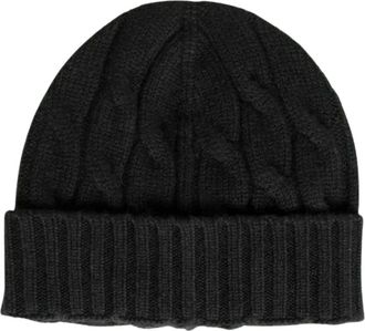 Gran Sasso Berretto in cashmere a trecce - - Accessories - Uomo - Nero - ONE SIZE