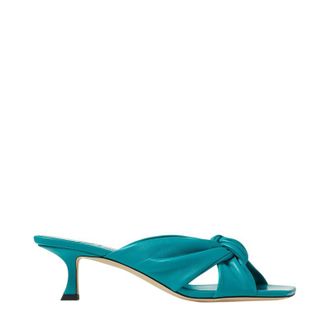 Jimmy Choo London Avenue 50Mm Malibu Nappa Leather Mules, Brand Size 34 ( US Size 4 )