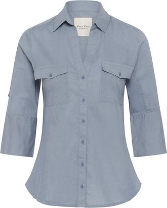 Part Two Shirts - Dames - Overhemden - Blauw - 2XS - Overhemden