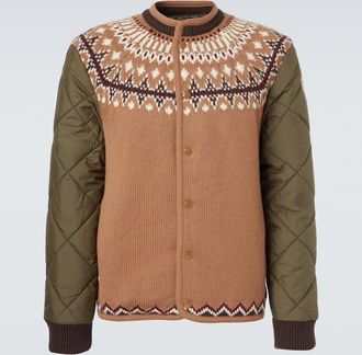 Moncler Wool-blend jacquard cardigan
