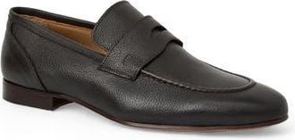 Bruno Magli Nathan Penny Loafer in Brown Tumbled at Nordstrom Rack, Size 9.5
