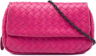 Bottega Veneta Pre-owned Bottega Veneta Mini Nappa Intrecciato Expandable Chain Flap Crossbody Ladies 50TRSRDKVO2A7HEX