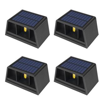 OEM L&aacute;mpara De Pared Led Para Exteriores De 4 Piezas, Resistente Al Agua Y Con Luz Solar