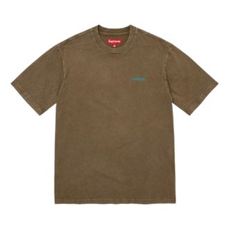 SUPREME FW26 Washed S/S T-Shirt Olive Brown SUP-FW26-094-BRN
