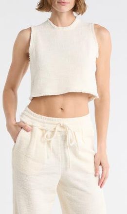 Habitual Fringe Trim Shell in Natural at Nordstrom Rack, Size X-Small