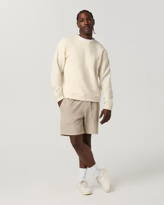 Vuori Clothing Coast Shorts 7 | Oatmeal | XS, Size Extra Small