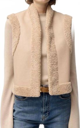 Vanessa Bruno Daman Vest In Biscuit