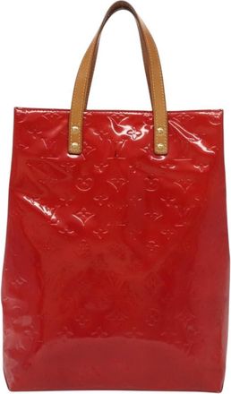 Louis Vuitton Reade Red Patent Leather Handbag (Pre-Owned)