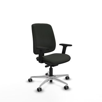 Piqueras y Crespo Silla De Oficina Piqueras Y Crespo Alares Negro Respaldo Ajustable Brazos Ajustables