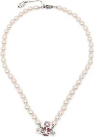 Vivienne Westwood Kitty Orb-detail Faux-pearl Necklace