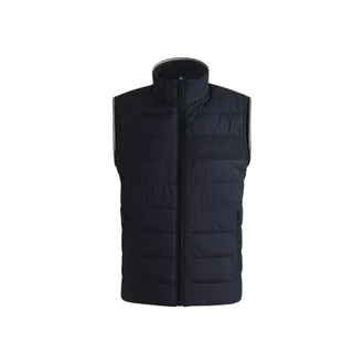 BOSS Regular-fit water-repellent gilet with tonal logo