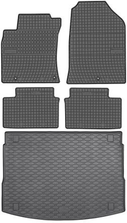OEM Hyundai I30 Iii / I30 N Hatchback Desde 07.2017 Set - Alfombrillas De Goma Para Coche + Alfombrilla Para Maletero