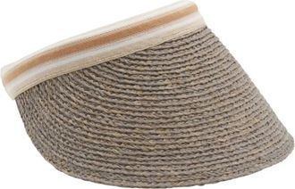 Helen Kaminski Bianca raffia zonneklep - Grijs