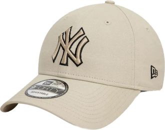 New Era Team Outline Baseballpet - Dames - Petten - Beige - ONE Size - Katoen - Accessoires