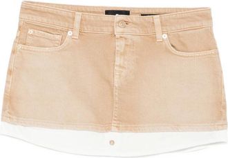 7 For All Mankind Button-fastening Mini Skirt