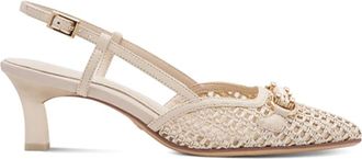 Tamaris With Heel - Dames - Pumps - Beige - 38 EU - Leer - Schoenen