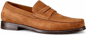Jeffery West Mens Hunt The Idler Handstitched Moccasin - Tan Leather - Size UK 9.5