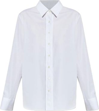 Givenchy Camicia in cotone con logo - Bianco