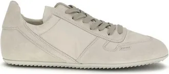 Rick Owens Gray Calf Leather Bos Taurus Low Top Mens Sneakers