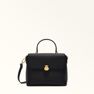 Furla Moonlight S Leather Handbag, Black