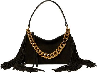 Twinset Tassen, Dames, Zwart, ONE Size, Katoen, Liliane Small Shoulder Bag