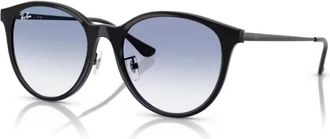 Ray-Ban Zwart/Lichtblauw Getinte Zonnebril RB 4334D - unisex - Zonnebrillen - Zwart - 55 MM - Accessoires