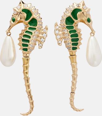 Gucci Embellished clip-on earrings