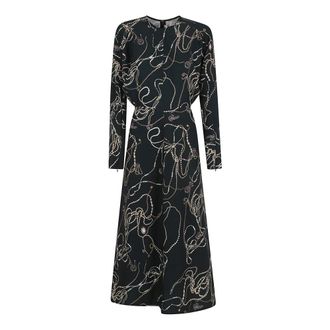 Victoria Beckham Dames, Jurken, Groen, Maat: S Poliester