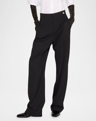 Câllas Milano Sydney Straight-Leg Tropical Suiting Pants