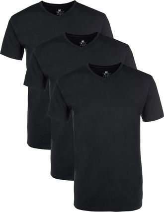 Lower East Basic T-Shirts with V-Neck for Men (Pack of 3/5/10) Made of 100% Cotton, Mens T-Shirt in Many Colours