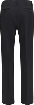 Prada Mens Tailored Trousers Black Wool Fleece (ovis Aries)